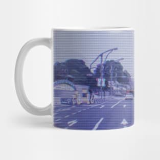 Japanese city pop art series 2 - Ueno Tokyo Japan in - retro aesthetic - Old retro tv glitch style Mug